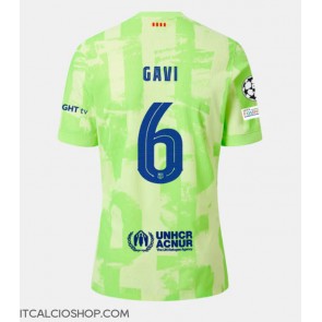 Barcelona Paez Gavi #6 Terza Maglia 2024-25 Manica Corta